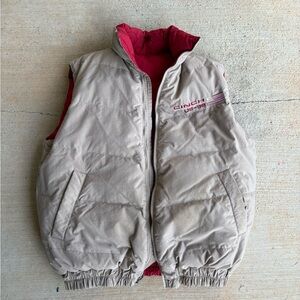 Cinch Tan and Red Reversible Vest